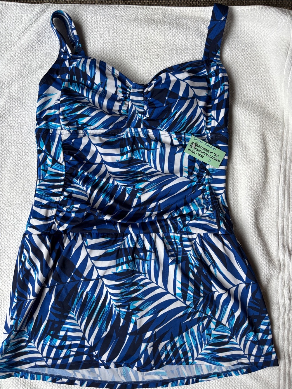 Jantzen Blue and White Swimdress